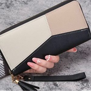 Vibrant Color Block Wallet